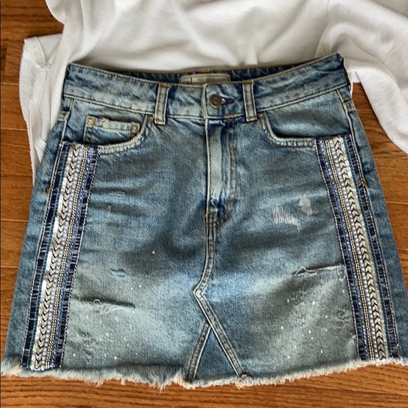 SOLDFree People Side stripe embellished mini skirt - Picture 5 of 12